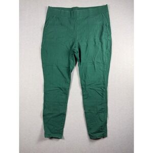 Torrid Womens Plus Size 3 Forest Green Stretch Knit Tapered Pull On Pants